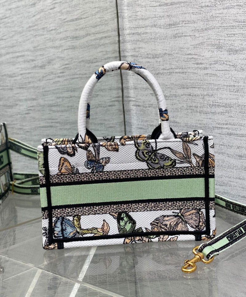 Christian Dior Mini Dior Book Tote With Strap
